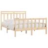 Solid Wood Pine Bed Frame 160x200 cm - Classic Design