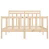 Solid Wood Pine Bed Frame 160x200 cm - Classic Design