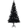 Black Pre-lit Christmas Tree with Ball Set - 210 cm | Hipo Market