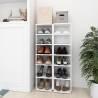 Shoe Cabinets 2 pcs White 27.5x27x102 cm Engineered Wood Colour white Quantity in Package 2 Number of 1 Number of shelves 