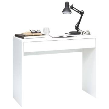 FMD Contemporary Desk with Wide Drawer - 100x40x80 cm White