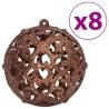 100 Brown Christmas Baubles - Shatterproof & Stylish Decor