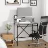 Desk Grey Sonoma 80x50x90 cm | Engineered Wood & Iron