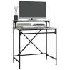 Desk Grey Sonoma 80x50x90 cm | Engineered Wood & Iron