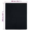 Jersey Fitted Sheet Black 140x200 cm - Cotton Comfort