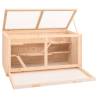 Hamster Cage 104x52x54 cm - Solid Wood Fir for Small Pets