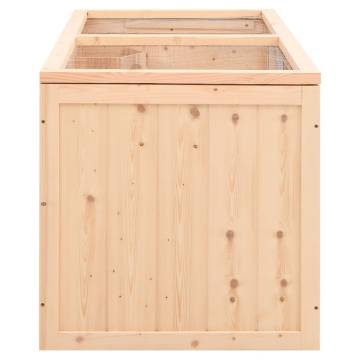 Hamster Cage 104x52x54 cm - Solid Wood Fir for Small Pets