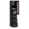 Stylish Highboard Black 34.5x34x180 cm | Hipomarket UK