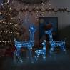 Acrylic Reindeer Family Christmas Decoration 300 LED Blue Colour blue Quantity in Package 1 