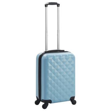 Hardcase Trolley Blue ABS - Durable & Lightweight Travel Suitcase