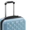 Hardcase Trolley Blue ABS - Durable & Lightweight Travel Suitcase