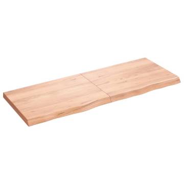 Wall Shelf Light Brown - Solid Oak, 160x60 cm | Hipomarket