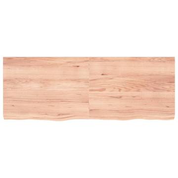 Wall Shelf Light Brown - Solid Oak, 160x60 cm | Hipomarket