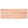 Wall Shelf Light Brown - Solid Oak, 160x60 cm | Hipomarket