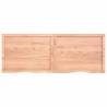 Wall Shelf Light Brown - Solid Oak, 160x60 cm | Hipomarket