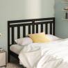 Bed Headboard Black 166x4x100 cm Solid Wood Pine Colour black Size 166 x 100 cm Quantity in Package 1 