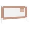 Toddler Safety Bed Rail Taupe - 150x25 cm Fabric