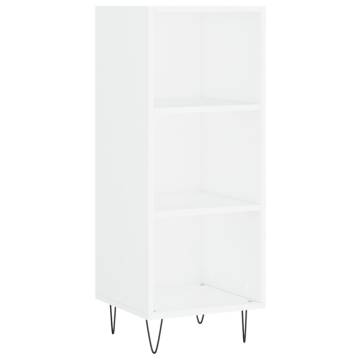 High Gloss White Highboard - Stylish Storage Solution