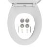 Tiger Toilet Seat Blade White - Elegant & Durable Design