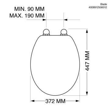 Tiger Toilet Seat Blade White - Elegant & Durable Design