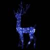 Acrylic Reindeer Christmas Decoration - 140 LEDs, 120cm Blue