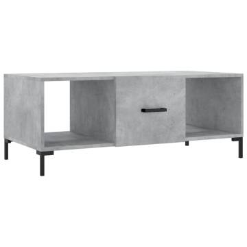 Stylish Concrete Grey Coffee Table - 102x50x40 cm