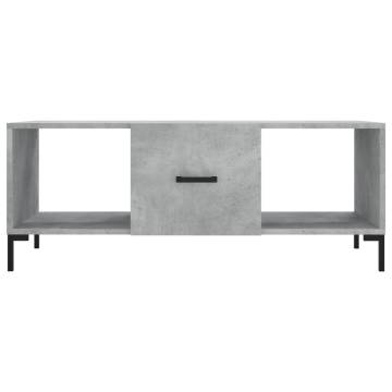 Stylish Concrete Grey Coffee Table - 102x50x40 cm