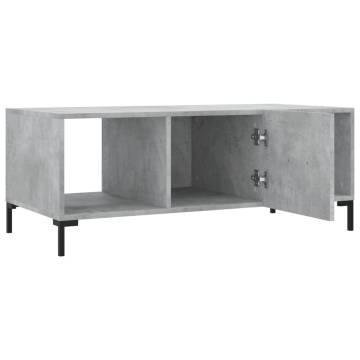 Stylish Concrete Grey Coffee Table - 102x50x40 cm