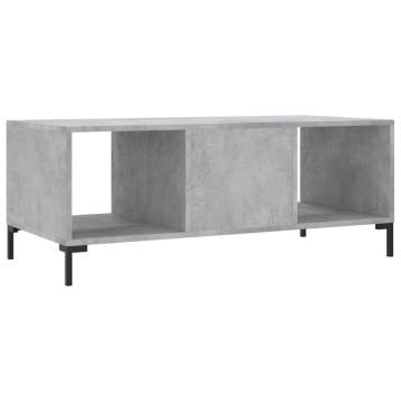 Stylish Concrete Grey Coffee Table - 102x50x40 cm