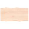 Solid Wood Live Edge Table Top 100x50x(2-4) cm | HipoMarket