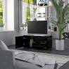 TV Cabinet Black 80x34x36 cm | Engineered Wood | Hipomarket