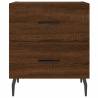 Stylish Brown Oak Bedside Cabinet - Durable & Spacious