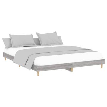 Grey Sonoma Super King Bed Frame 180x200 cm | HipoMarket