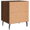 Stylish Brown Oak Bedside Cabinet - Durable & Spacious