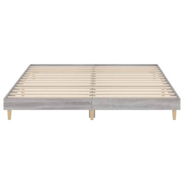 Grey Sonoma Super King Bed Frame 180x200 cm | HipoMarket