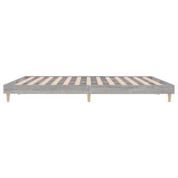 Grey Sonoma Super King Bed Frame 180x200 cm | HipoMarket