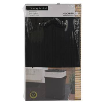 Bathroom Solutions Foldable Laundry Basket - Black | HipoMarket