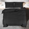 Duvet Cover Set Black 260x240 cm - Lightweight Microfiber