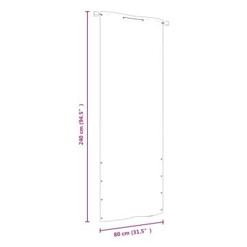 Balcony Screen Orange 80x240 cm - Oxford Fabric Privacy