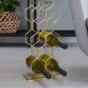 Elegant Gold Wine Rack for 8 Bottles | Home&Styling