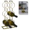 Elegant Gold Wine Rack for 8 Bottles | Home&Styling