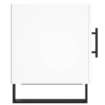 Modern White Bedside Cabinets (2 pcs) - 40x40x50 cm