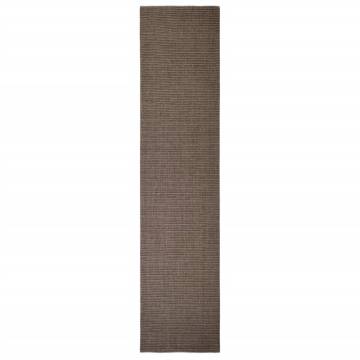 Natural Sisal Rug 80x350 cm in Brown | HipoMarket