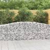 Arched Gabion Baskets 9 pcs 400x50x80/100 cm Galvanised Iron Size 400 x 50 x 80/100 cm Quantity in Package 9 