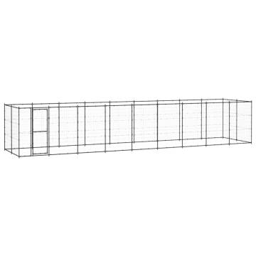 Outdoor Dog Kennel Steel 21.78 m² - Safe & Durable