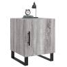 Stylish Grey Sonoma Bedside Cabinet - 40x40x50 cm