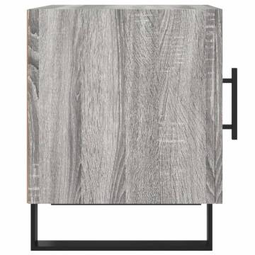 Stylish Grey Sonoma Bedside Cabinet - 40x40x50 cm