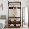 Wardrobe with Drawers Smoked Oak - Storage Solution | HipoMarket