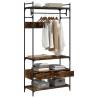 Wardrobe with Drawers Smoked Oak - Storage Solution | HipoMarket