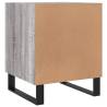 Stylish Grey Sonoma Bedside Cabinet - 40x40x50 cm